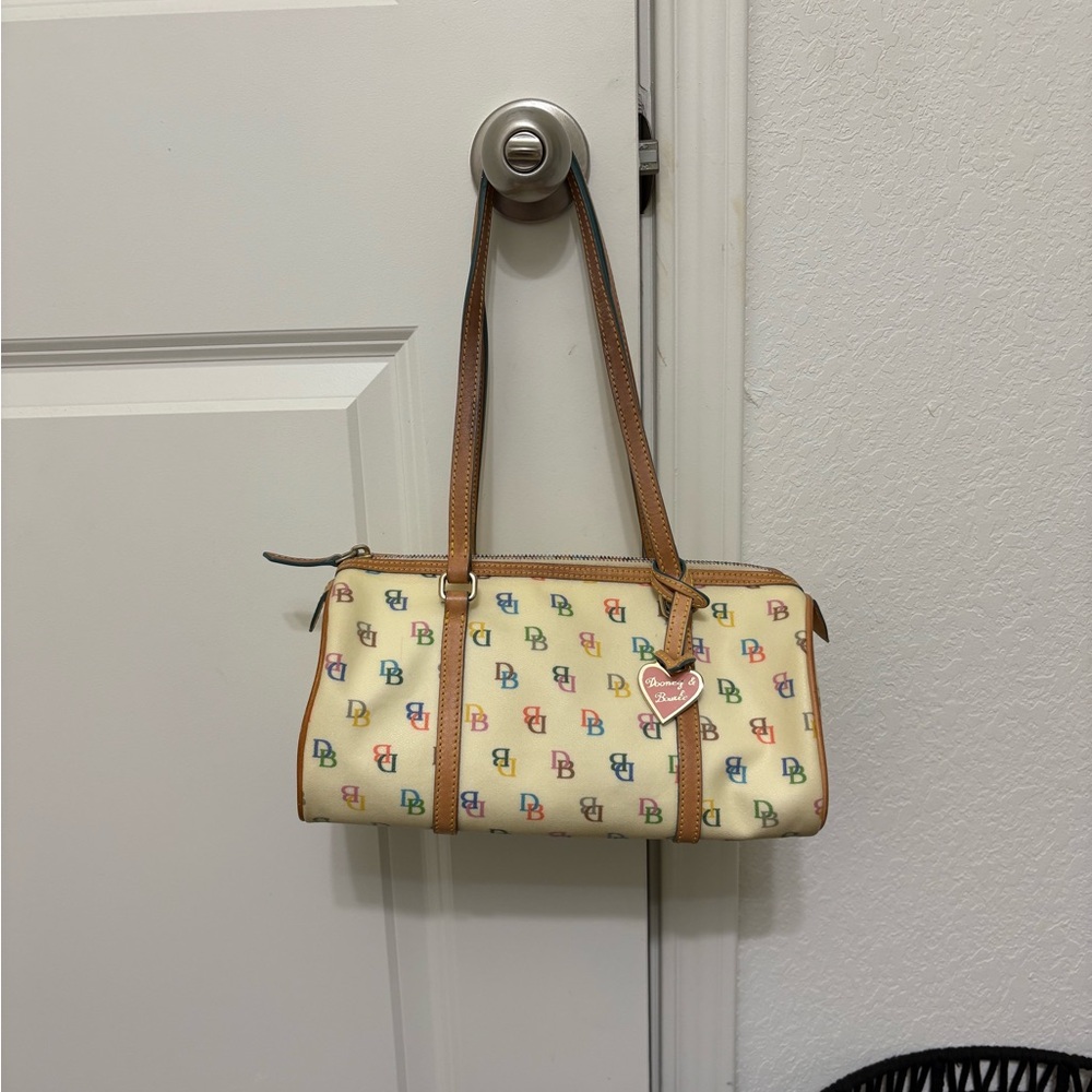 Dooney & Bourke Cream Multicolor Shoulder Bag